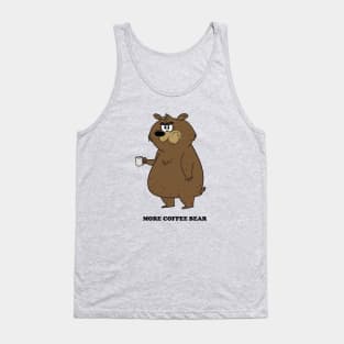 MORE COFFEE BEAR Tank Top